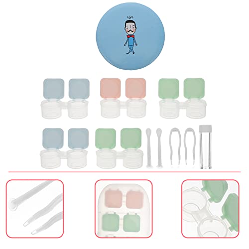 DOITOOL 2 Set Contact Lens Travel Kit Case Box Compact Soak Storage Kit with ...