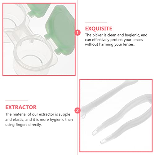 DOITOOL 2 Set Contact Lens Travel Kit Case Box Compact Soak Storage Kit with ...