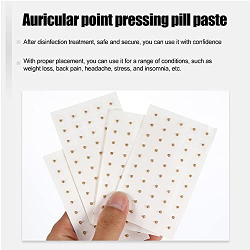 DOITOOL 200pcs Acupuncture Vaccaria Ear Seeds Disposable Ear Press Seeds Mult...