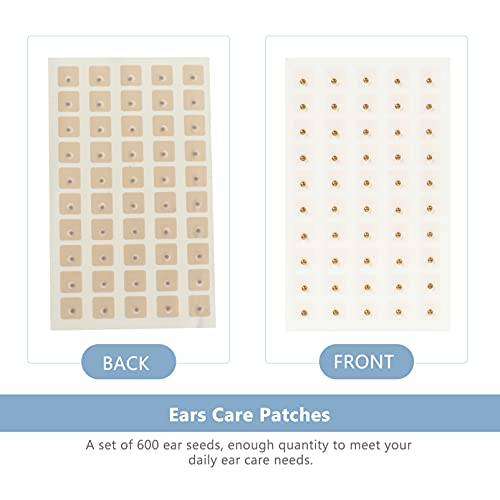 DOITOOL 200pcs Acupuncture Vaccaria Ear Seeds Disposable Ear Press Seeds Mult...