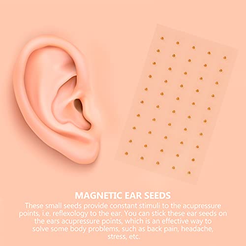 DOITOOL 200pcs Acupuncture Vaccaria Ear Seeds Disposable Ear Press Seeds Mult...