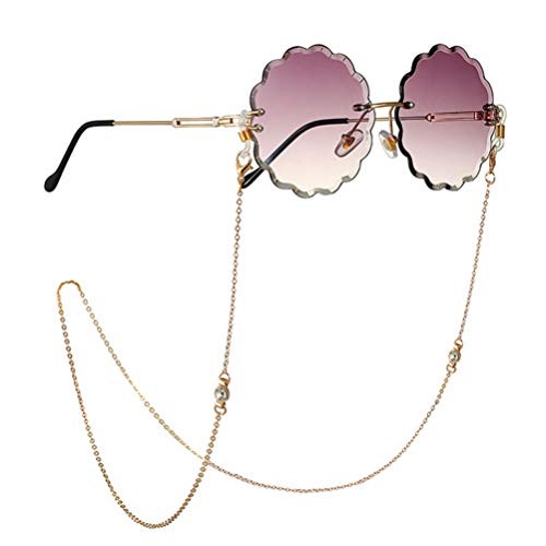 DOITOOL 2Pcs Gold Fashion Glasses Chains for Women Sunglasses Chains for Wome...