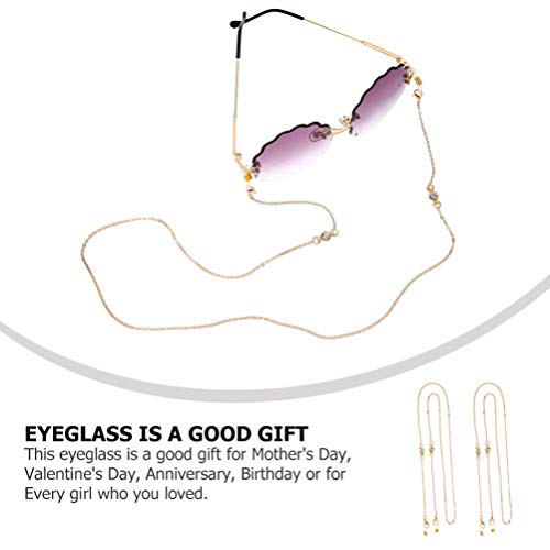 DOITOOL 2Pcs Gold Fashion Glasses Chains for Women Sunglasses Chains for Wome...