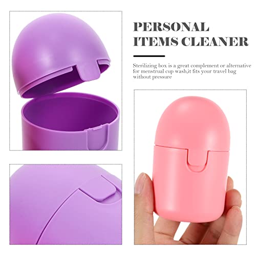 DOITOOL 2pcs Steamed Disinfection Female Accessory Sterilizer Cleaner