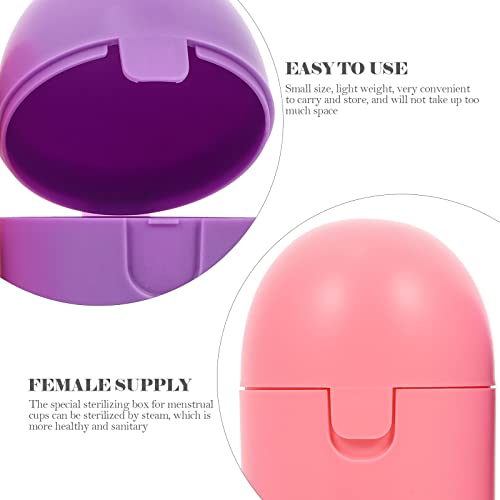 DOITOOL 2pcs Steamed Disinfection Female Accessory Sterilizer Cleaner