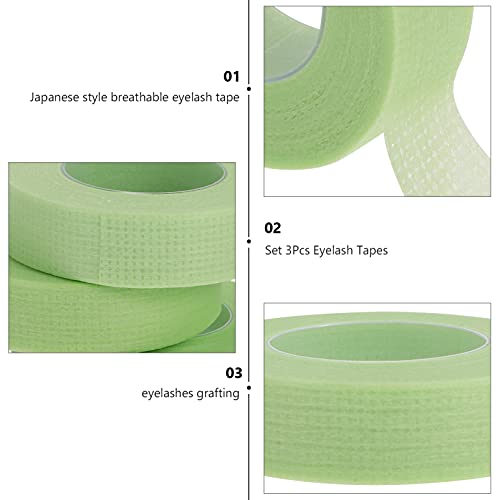 DOITOOL 3Pcs Eyelash Extension Tape Breathable Fabric Eyelash Tape False Eyel...