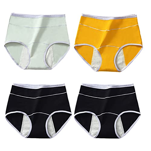 DOITOOL 4 Pairs Menstrual Briefs, Menstruation Underpants, Menstrual Pants, M...