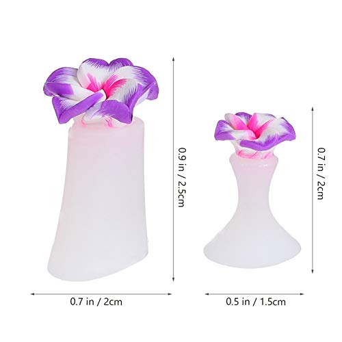 DOITOOL 48 Pcs Soft Nails Toe Separators Silicone Foot Finger Divider Toes Di...