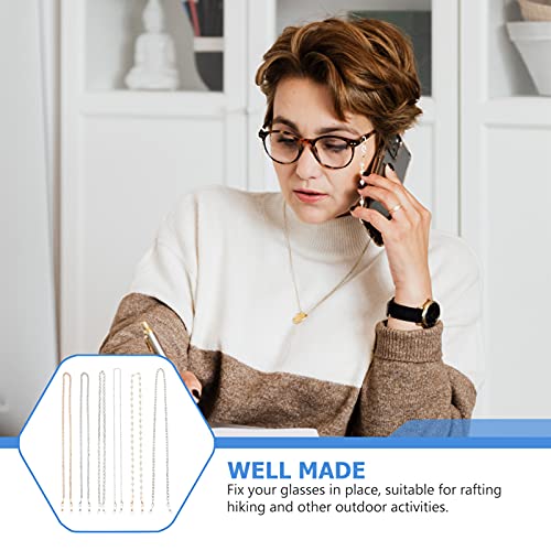 DOITOOL 6Pcs Face Glasses Chain Holder Elegant Eyewear Retainer Cord Reading ...