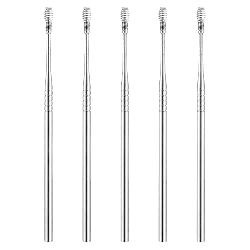 DOITOOL Earwax Removal Tool 5pcs Stainless Steel Ear Pick Spring Ear Spoon 36...
