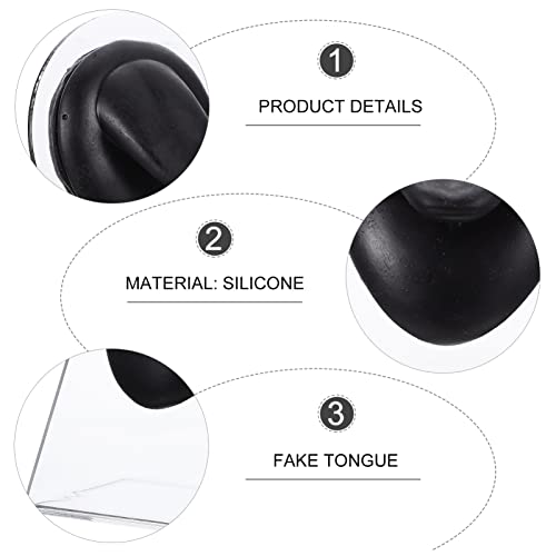 DOITOOL Silicone Tongue Model for Piercing Practice with Stand Body Part Disp...