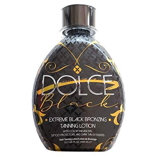 Dolce Black Bronzer Tanning Lotion - Outdoor/Indoor Tanning Lotion for Tattoo...