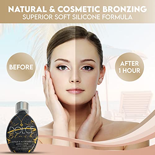 Dolce Black Bronzer Tanning Lotion - Outdoor/Indoor Tanning Lotion for Tattoo...