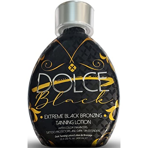Dolce Black Bronzer Tanning Lotion - Outdoor/Indoor Tanning Lotion for Tattoo...