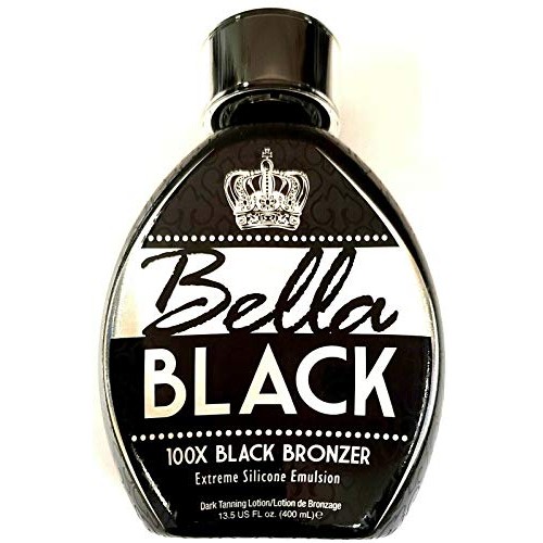 Bella Black 100X Bronzer Tanning Lotion – Premium Tanning Bed Lotion with Ext...