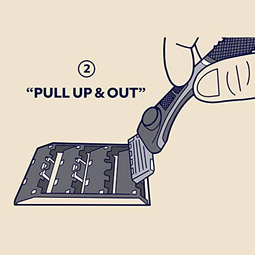 Dollar Shave Club 4-Blade Razor Starter Set, 1 Handle, 4x4-blade Cartridges, ...