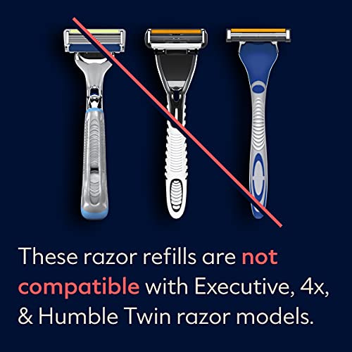 Dollar Shave Club 6-Blade Razor Starter Set, 1 Handle, 4x6-Blade Cartridges, ...
