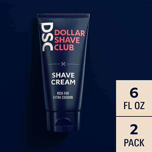 Dollar Shave Club Shave Cream, Blue, 12 Fl Oz, 2 Count