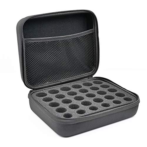 Dolovemk Essential Oil Storage Case 30 holes-Travel Makeup Case,Nail Polish C...