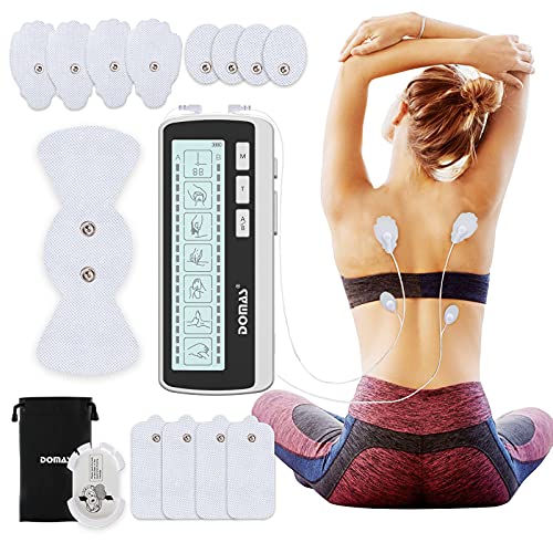 DOMAS Dual Channel TENS EMS Unit Muscle Stimulator,TENS Machine for Pain Reli...