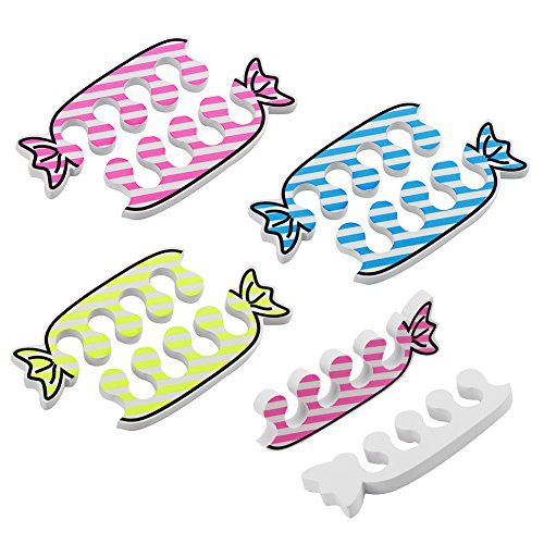 Toe Separators, 24PCS Soft Foam Toe Cushions Finger Separator Tool Nail Art P...