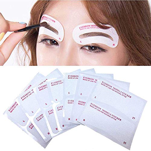 Eyebrow Stencil, 12 Eyebrow Shaper Kit, Reusable Eyebrow Template, 3 Minutes ...