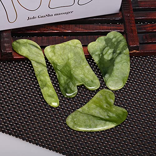DoneLian Gua Sha,Gua sha Facial Tools, Jade Stone gua sha for Face Body,Massa...