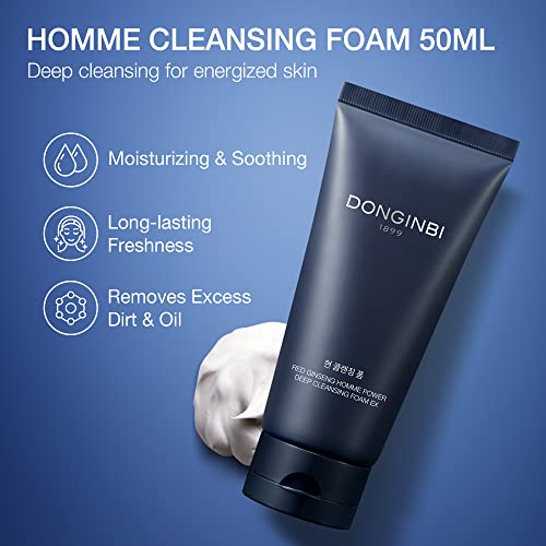 Donginbi Korean Skin Care Set for Men - Red Ginseng Facial Skincare Routine K...