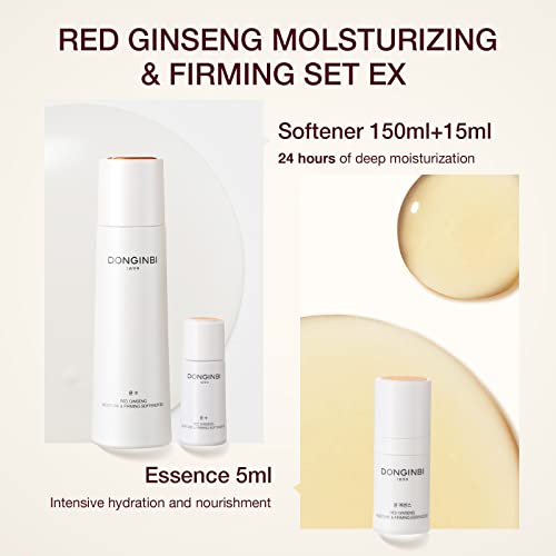 DONGINBI Red Ginseng Moisturizing & Firming Set EX, Anti-Aging Korean Skin Ca...