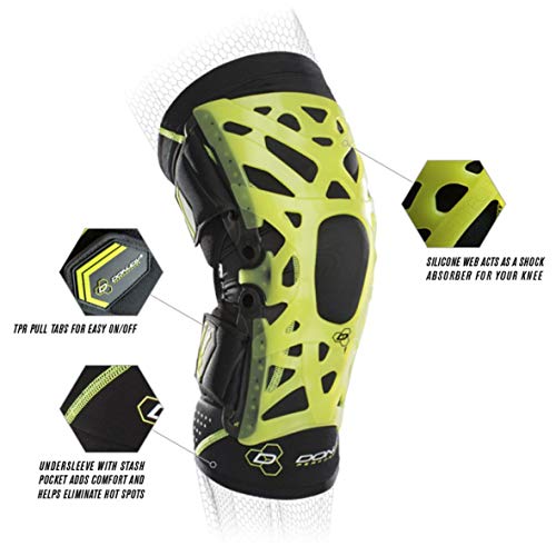 DonJoy Performance WEBTECH Knee Support Brace with Compression Undersleeve: B...