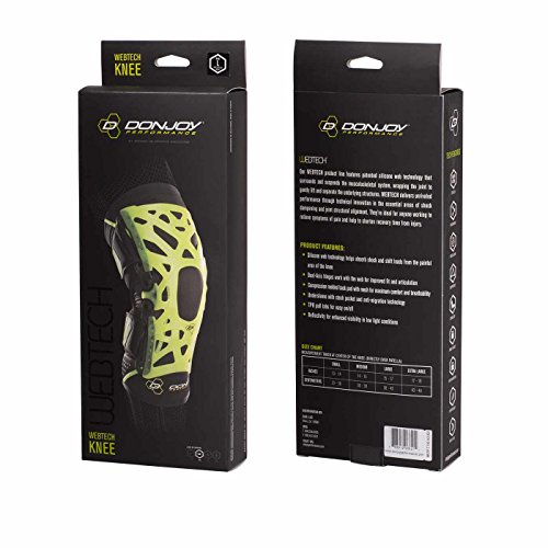 DonJoy Performance WEBTECH Knee Support Brace with Compression Undersleeve: B...