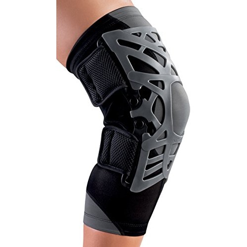 DonJoy Reaction Web Knee Support Brace with Compression Undersleeve: Grey, Me...