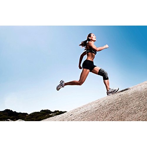 DonJoy Reaction Web Knee Support Brace with Compression Undersleeve: Grey, Me...