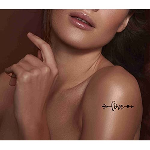 17 Sheets Temporary Tattoos Boho Arrow Watercolor Bird Feather Inspirational ...