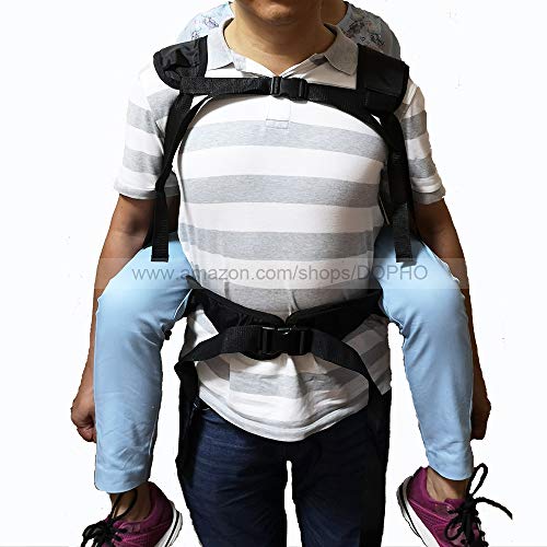 Double Layer Patient Lift Sling Carrier One-Person Transferring Belt for Carr...