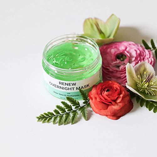 Renew Overnight Sleeping Facial Mask by Doppeltree with Aloe Vera & Hyaluroni...