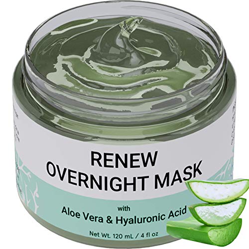 Renew Overnight Sleeping Facial Mask by Doppeltree with Aloe Vera & Hyaluroni...