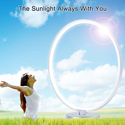 Light Therapy Lamp, Doraubia UV-Free 10000 Lux Sun Lamp, Led Daylight Lamp wi...