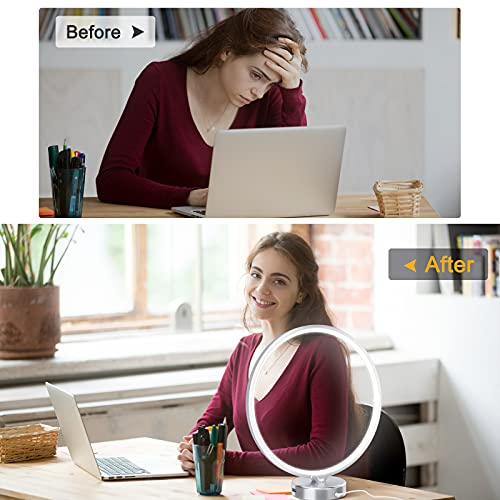 Light Therapy Lamp, Doraubia UV-Free 10000 Lux Sun Lamp, Led Daylight Lamp wi...