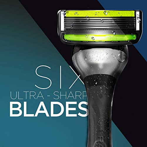 DORCO Pace 6 Pro - Six Blade Razor System with Trimmer - 12 Pack Refill (No H...