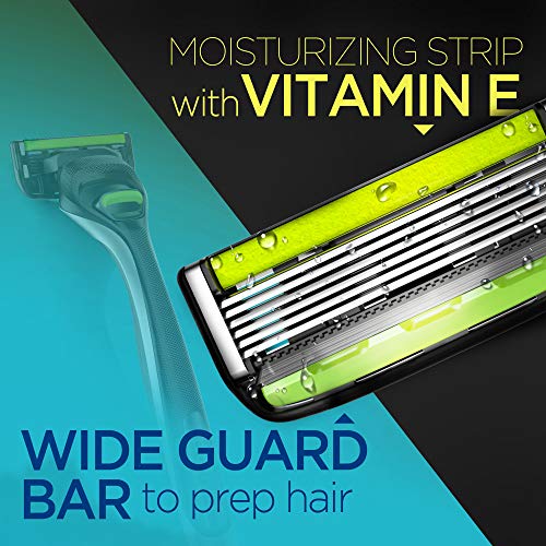 DORCO Pace 6 Pro - Six Blade Razor System with Trimmer - 12 Pack Refill (No H...