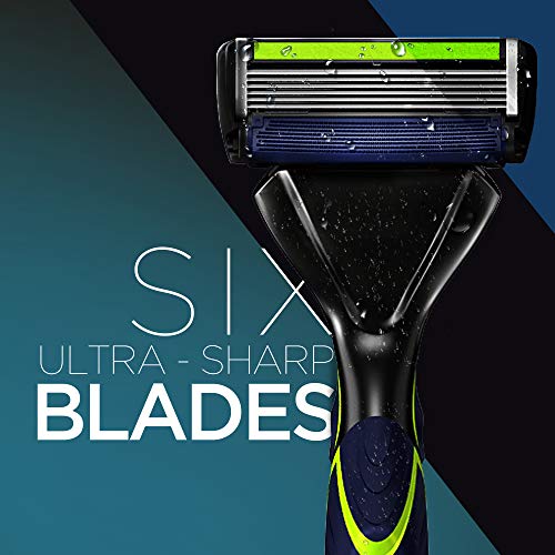 DORCO Pace 6 Sport - Six Blade Razor System with Trimmer and Pivoting Head - ...
