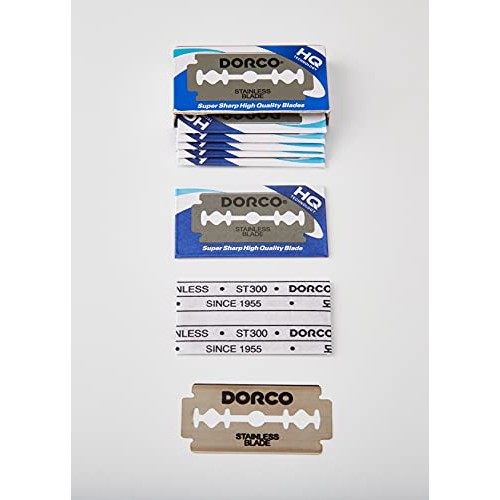 Dorco ST300 Platinum Extra Double Edge Razor Blades - 100 Ct