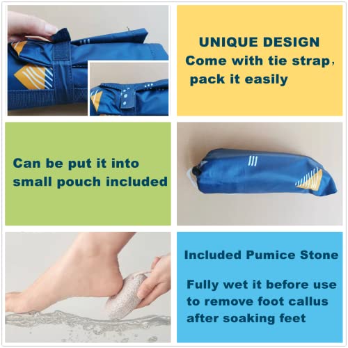 DoroSun 24L Collapsible Foot Bath Soak Tub with Handles for Large Feet Soakin...