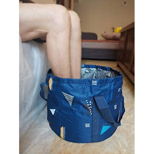 DoroSun 24L Collapsible Foot Bath Soak Tub with Handles for Large Feet Soakin...