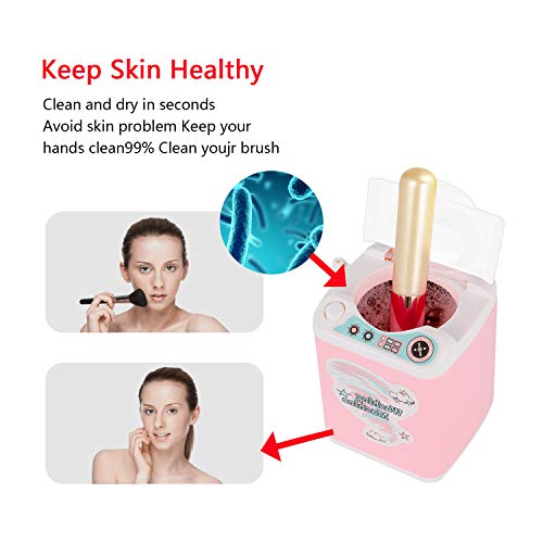 DOTSOG Mini Electric Makeup Brush Cleaner Makeup Sponge Washing Machine Dollh...