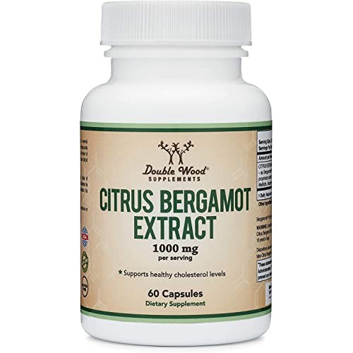 Citrus Bergamot Capsules 1,000 mg per Serving (Patented Bergamonte Vegan Chol...