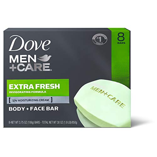 Dove Men+Care 3 in 1 Bar Cleanser for Body, Face, and Shaving Extra Fresh Bod...