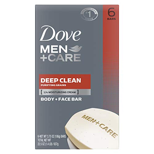 Dove Men+Care Body Soap and Face Bar More Moisturizing Than Bar Soap Deep Cle...
