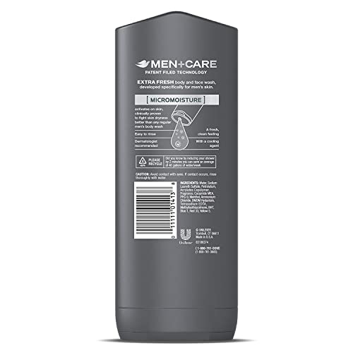 Dove Men+Care Body Wash for Men's Skin Care Extra Fresh Effectively Washes Aw...